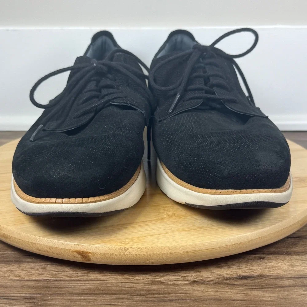 Cole Haan Grand 360 Oxford Men's 13 Black Perforated Nubuck Sneaker Hybrid Light